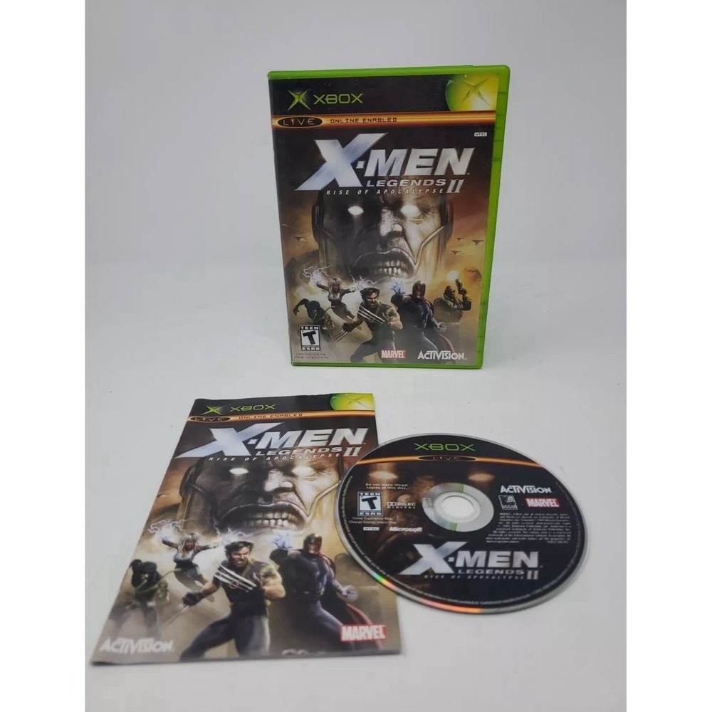 X-Men Legends II Rise of Apocalypse Microsoft Xbox Original Marvel Activision
